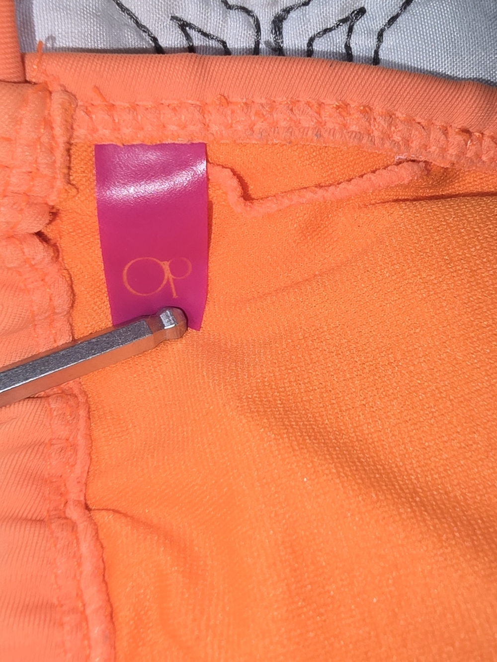 OP Neon Orange Triangle Bikini Top - Women Swim - Picture 4 of 4
